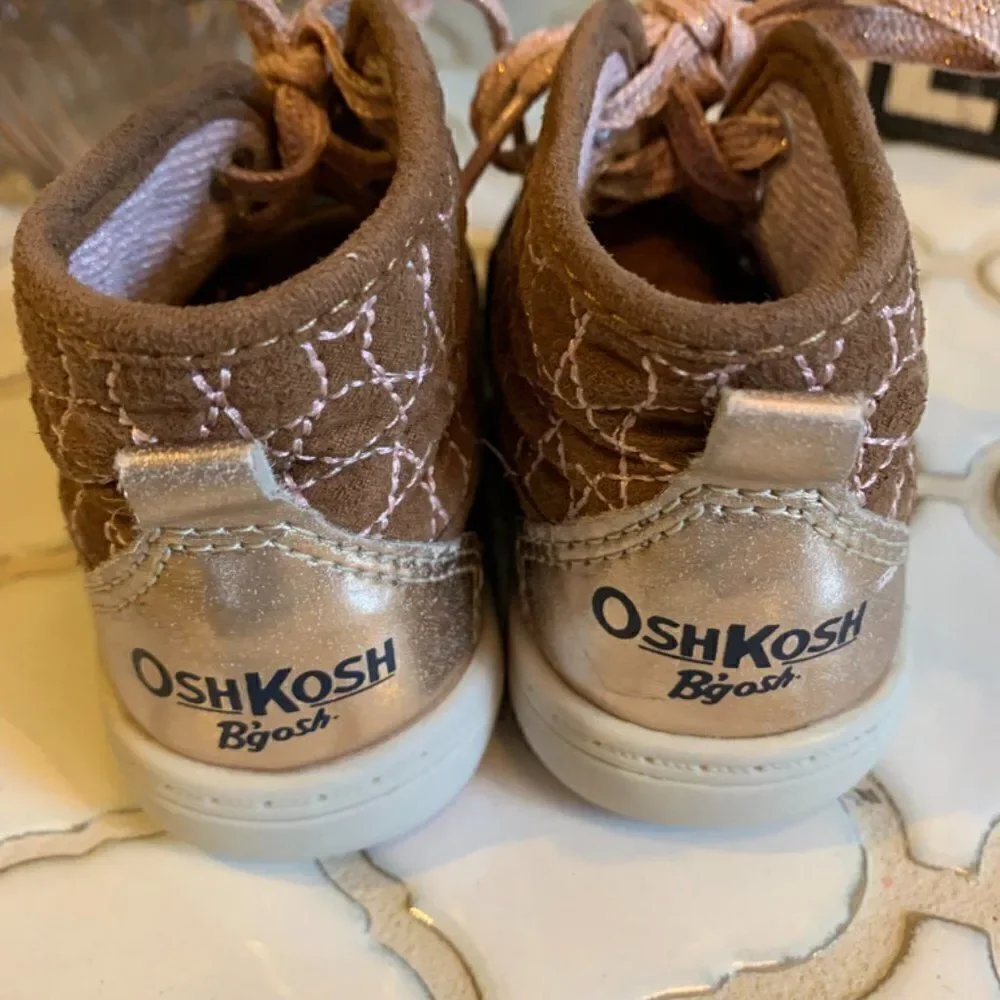 Osh Kosh B'gosh Pink and Navy Baby Duck Boot